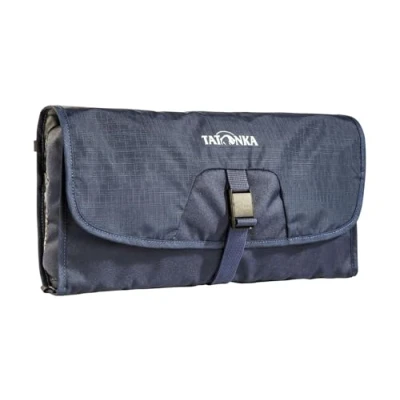 Abbildung von Tatonka Travelcare Kulturbeutel Flache Waschtasche zum Aufhängen mit Fächern und Spiegel 32 x 17 4 cm (navy)