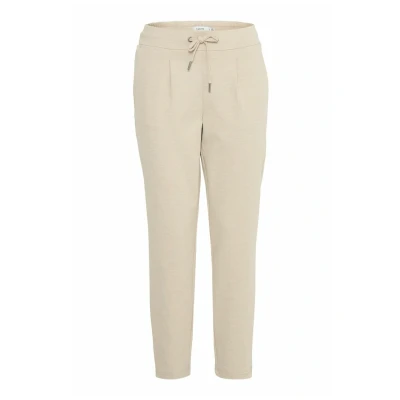 Abbildung von b.young Rizetta CROP Jogginghose, Damen, Größe: Large, Humus melange