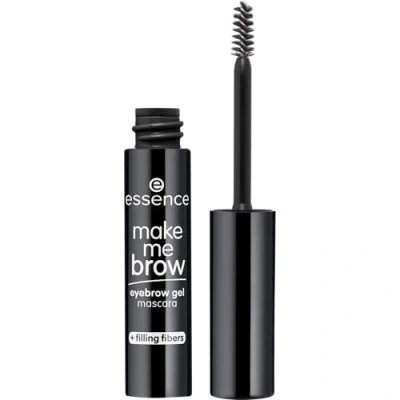 Abbildung von essence make me BROW eyebrow gel mascara, Augenbrauengel, Nr. 08, Schwarz, definierend, gelig, vegan, ohne Mikroplastikpartikel, Nanopartikel frei, Parfüm, 1er Pack (3.8ml)