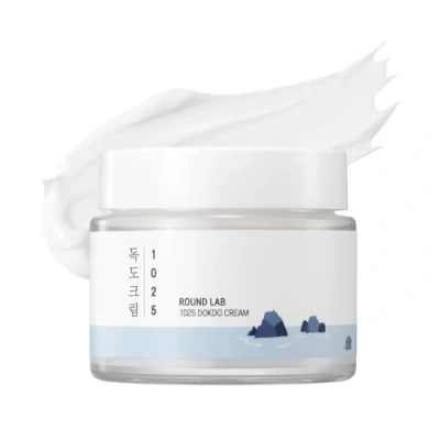 Abbildung von ROUND LAB 1025 Dokdo Cream Speichert Feuchtigkeit dank dreifacher Hyaluronsäure. Auch für empfindliche Haut (6,76 fl.oz)