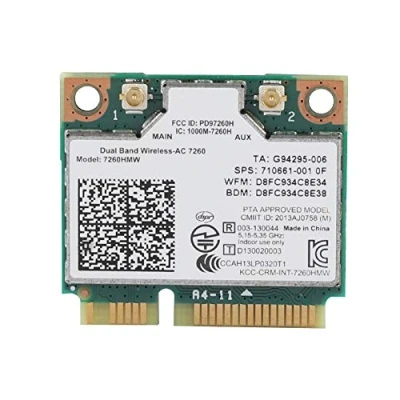 Abbildung von ciciglow Netzwerkkarte, Wireless Rate 2,4 G + 5 (300 M 867 M) Half Mini Pci E Schnittstelle Für Intel 7260Ac Universal Karte Bluetooth 4.0 WiFi 3 * 2,7 cm / 1,2 1,1 Zoll
