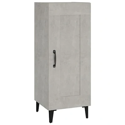 Abbildung von vidaXL Sideboard Schrank Anrichte Beistellschrank Kommode Mehrzweckschrank Standschrank Wohnzimmerschrank Betongrau 34,5x34x90cm Holzwerkstoff