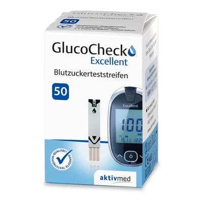 Abbildung von GlucoCheck Excellent Blutzuckerteststreifen 50 St