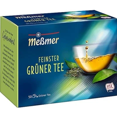 Abbildung von Meßmer Feinster Grüner Tee 50 Teebeutel Vegan Glutenfrei Laktosefrei Stück (1er Pack)
