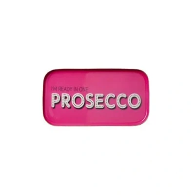 Abbildung von Gift Company Love Trays, Dekotablett, S, I&#039;m Ready in one Prosecco, rechteckig, pink