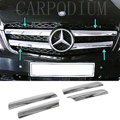 Abbildung von Chrome Kühlergrill 4 Stück S.STEEL für Mercedes Vito W639 Facelift von 2010 bis 2014