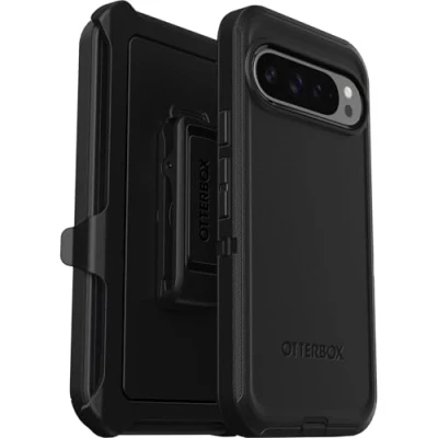 Abbildung von OtterBox Defender Hülle für Google Pixel 9 Pro XL, stoßfest, sturzsicher, Ultra robust, schützende Hülle, 5X getestet nach Militärstandard, Schwarz,Keine Einzelhandelsverpackung