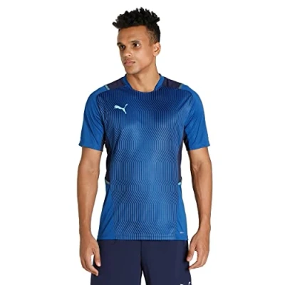 Abbildung von PUMA Herren, teamCUP Training Jersey T shirt, Limoges Peacoat Blue Atoll, M