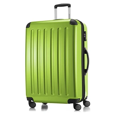 Abbildung von HAUPTSTADTKOFFER Alex Großer Hartschalen Koffer, TSA, 4 Doppel Rollen, Trolley, Rollkoffer, Reisekoffer, Volumenerweiterung, 75 cm, 119 Liter, Apfelgrün
