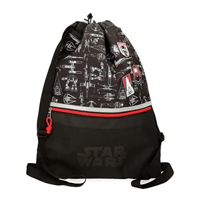 Abbildung von Star Wars Space Mission Rucksack mit Reißverschluss, Schwarz, 35 x 46 cm, Polyester
