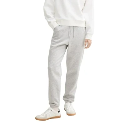Abbildung von TOM TAILOR Denim Damen 1044769 Jogginghose mit weitem Bein, 10411 Grey Melange, XS