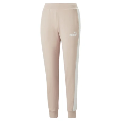 Abbildung von Puma Around THE Block Jogginghose, Damen, Größe: Large, Rose quartz white