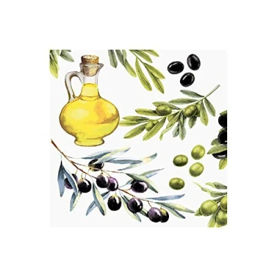 Abbildung von HOME FASHION Papierserviette 20 Servietten Olives 33x33cm, (20 St)