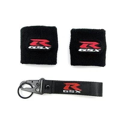 Abbildung von Motorrad 3D gsx r Logo Frontbremsflüssigkeit Ölbehälter Tankabdeckung Socken &amp; Schlüsselanhänger for GSXR 600 750 1000 1100 1300 K1 K2 (Color : Style 12)