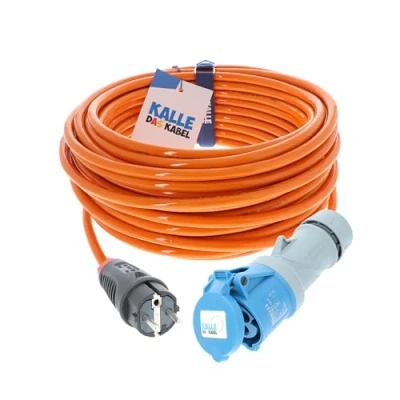 Abbildung von CEE Adapterleitung Kalle Blue Extreme Signal SCHUKO auf 3G 2,5mm² 15 Meter