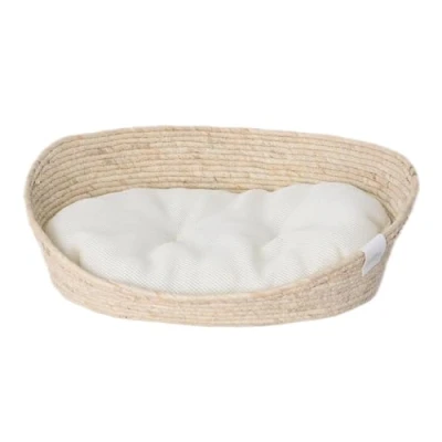 Abbildung von Dehner Tierbett Premium Kuschelbett Tiefer Schlaf, Naturmaterial, versch. Größen, exquisites, hochwertiges Hundebett / Katzenbett