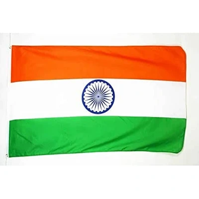 Abbildung von AZ FLAG Flagge Indien 90x60 cm Indische Fahne 100% Polyester mit Messing Ösen 50g