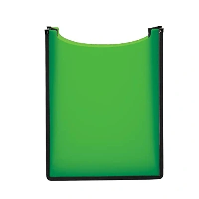 Abbildung von HERMA 19551 Heftbox A4 Schulranzen transparent grün, oben offen, Kinder Schulheftbox aus Plastik für Schnellhefter, Bücher, Schulhefte, Blöcke &amp; Unterlagen, stabile Heftmappe den Rucksack