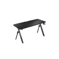 Abbildung von huzaro Hero 2.8 Eckschreibtisch Gaming Schreib Computer Arbeits Tisch Bürotisch Homeoffice Arbeitszimmer Büro Gamer Grosse XXL Carbon Tischplatte Cable Clips 140 x 60 Schwarz