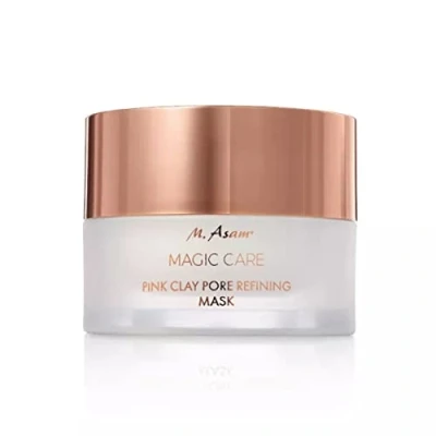 Abbildung von M. Asam MAGIC CARE Pink Clay Porenverfeinernde Maske (30ml) Gesichtsmaske mit hoher Konzentration an rosa Tonerde (15%), verfeinert sofort &amp; langfristig Poren, gegen Unreinheiten, Gesichtspflege