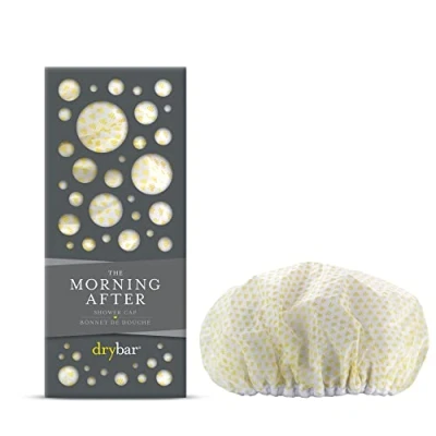 Abbildung von Drybar Morning After Shower Cap mit Baumwolle gefütterter elastischer Griff, schützt Ihr Föhnen vor Wasser, großzügige Größe hält alle Arten von Haaren
