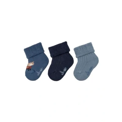 Abbildung von Sterntaler Socken für Kinder, Größe: 56, Mittelblau