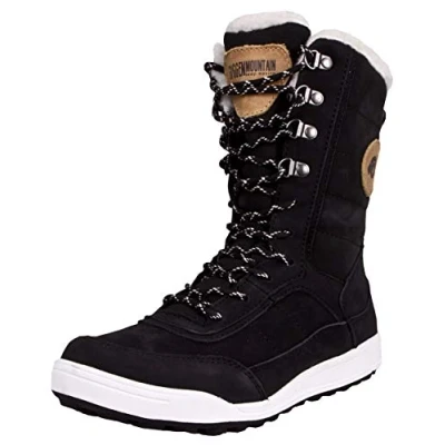 Abbildung von GUGGEN Mountain Winterstiefel HPC58 Damenwinterstiefel Fellstiefel wasserdicht Stiefel Lammfell, Damen Lederstiefel