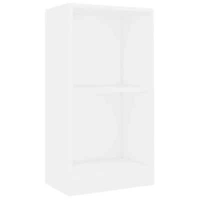 Abbildung von vidaXL Bücherregal Weiß 40x24x75 cm Holzwerkstoff, Bücherregal, Lagerregal, Aufbewahrungsschrank, Buchständer