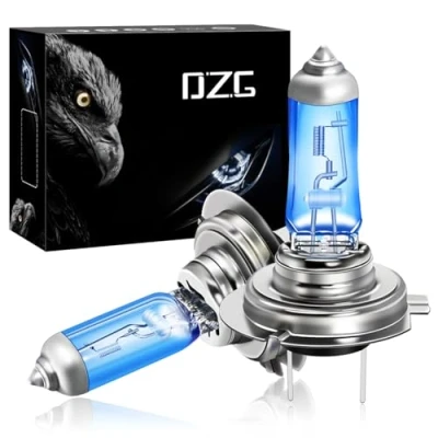 Abbildung von DZG H7 Px26d Halogenlampen 12V 55W Scheinwerferlampen 5000K Warmweiß Nebelleuchte DRL Birne, 2 Stücke