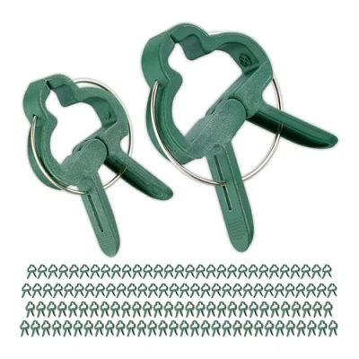 Abbildung von relaxdays Gartenpflege Set Pflanzenclips im 120er