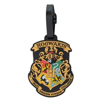 Abbildung von Grupo Erik Kofferanhänger Harry Potter Hogwarts Wappen Gepäckanhänger für Koffer 10 x 13 cm Reisezubehör Travel Essentials Offizieller Fanartikel