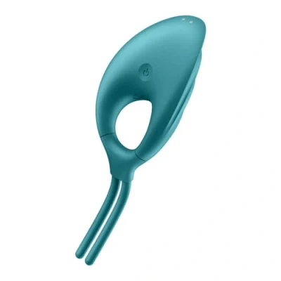 Abbildung von Satisfyer, Penisring, Swordsman, größenverstellbar, mit Power Motor, aus Silikon, Farbe:grün
