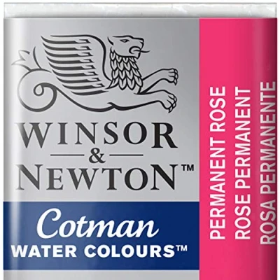 Abbildung von Winsor &amp; Newton 0301502 Cotman Aquarellfarbe mit guter Transparenz, hervorragender Tönungsstärke und guten Maleigenschaften, Wasserfarbe im 1/2 Napf Permanentrosa