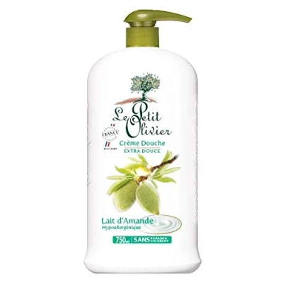 Abbildung von Le Petit Olivier Duschcreme mit Spender Mandelmilch (Lait d&#039;Amande) 750 ml