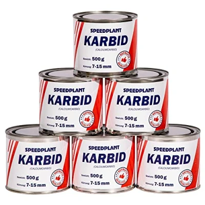 Abbildung von Karbid 3 kg (6x 500g) Carbid Kabit Kabitt karbitt Karbit kleine Körnung 7 15mm 6 Dosen