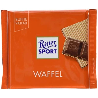 Abbildung von 10 Tafeln Ritter Sport Waffel a 100g