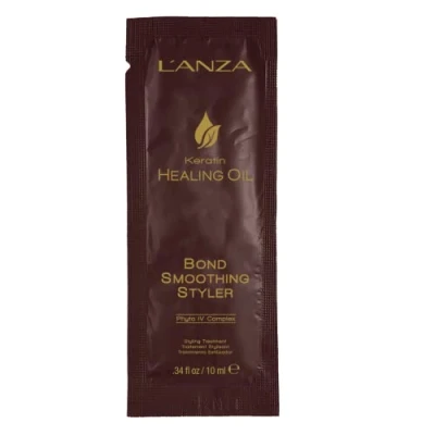 Abbildung von L&#039;ANZA Keratin Haarkur &amp; Stylingcreme, repariert strapaziertes Haar, mit regenerierendem Phyto IV Komplex, veganes Haarserum Spliss Schutz (10 ml)