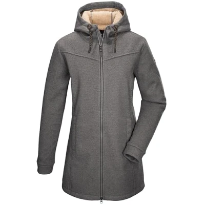 Abbildung von G.I.G.A. DX Damen Strickfleeceparka/Fleecejacke mit Kapuze GW 37 WMN KNTFLC PRK, anthrazit, 36, 43546 000
