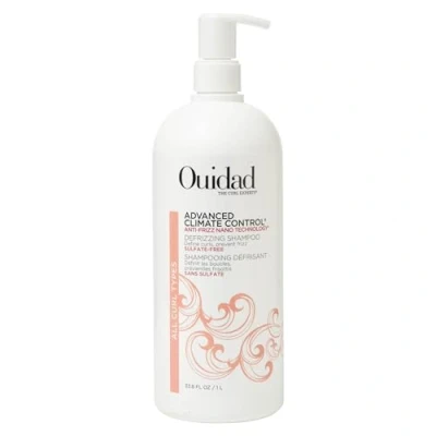 Abbildung von Ouidad Fortgeschrittene Klimakontrolle Sulphate Free Defrizzing Shampoo, Entfernt Schmutz und überschüssiges Öl ohne Locken zu entziehen, Sicher für farbbehandeltes Haar, 1L