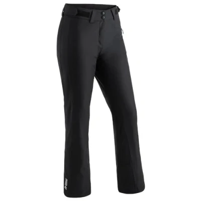 Abbildung von Maier Sports Beate, Damen Skihose, Wasserdichte Schneehose, Schützender Schneefang und verstellbarer Bund, PFC frei, mTHERM Wattierung &amp; mTEX Wetterschutz, Schwarz, Gr. 38 (W29/L31)