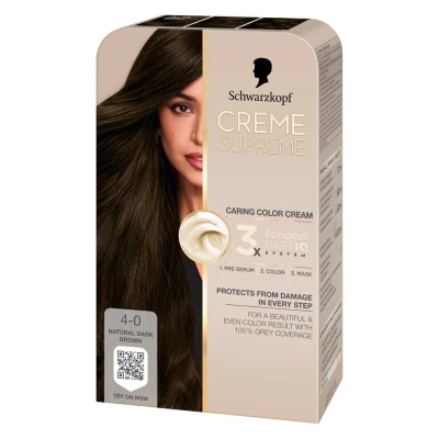 Abbildung von Schwarzkopf Creme Supreme 4 0 Natural Dark Brown