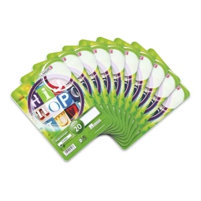 Abbildung von Landré Ringbucheinlagen A5 blanko, 50 Blatt, 70 g/m² Papier, runde Ecken, gelocht, 10 Stück