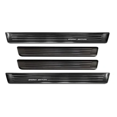 Abbildung von Avisa Black Stainless Steel Door sill Protectors Compatible with Renault Kangoo III Furgon &amp; Nissan Townstar Mercedes Citan 2021 &#039;Special Edition&#039; 4 Pieces