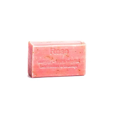 Abbildung von Rosenseife aus Frankreich Naturseife der Provence Palmölfrei Plastikfrei handgemacht 90g