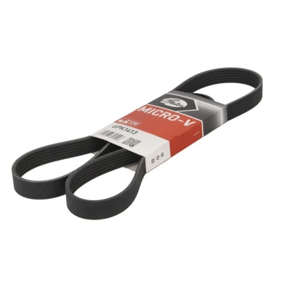Abbildung von GATES 6PK1413 Keilrippenriemen 1413 6 Polyester, EPDM (Ethylen Propylen Dien Kautschuk) RoadMax Value Line OPEL: Vectra C Limousine, Caravan