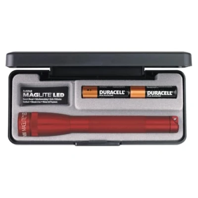 Abbildung von MagLite Herren Presentation Box AA LED Taschenlampe, Rot