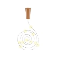 Abbildung von goobay 57866 3 x 10 LED Flaschenlichterkette, Flaschenlicht Zum Einlegen in Flaschen, Timerfunktion/Zeitschalter, mit Batterien im Korken, 1m, Transparent