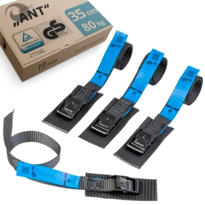 Abbildung von valonic Spanngurt ANT Premium kurz, gepolstert, 4 Stück, 35cm, 19mm (4 St)