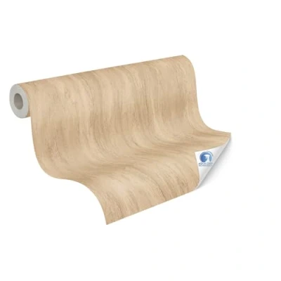 Abbildung von living walls Vliestapete &quot;DesignDrop vorgeleimte Tapete Holzoptik Braun Beige&quot;, matt, vorgekleistert floral für Schlafzimmer Wohnzimmer Büro
