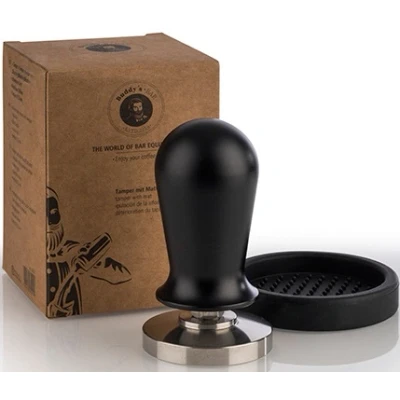 Abbildung von Buddy&#039;s Tamper Bar Barista Edition, Premium, Kaffee Verdichter, rostfreier Edelstahl, Espresso Stempel